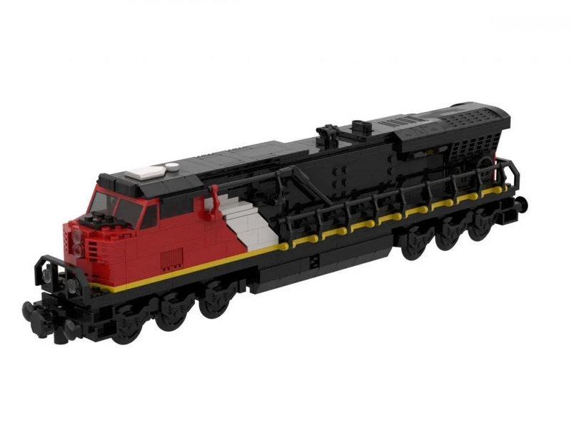 BlueBrixx Brix Eisenbahn Lok GE ES44AC Rot 107511