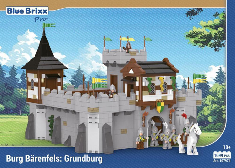 BlueBrixx Burg Bärenfels Grundburg 107974 zweite Generation Box