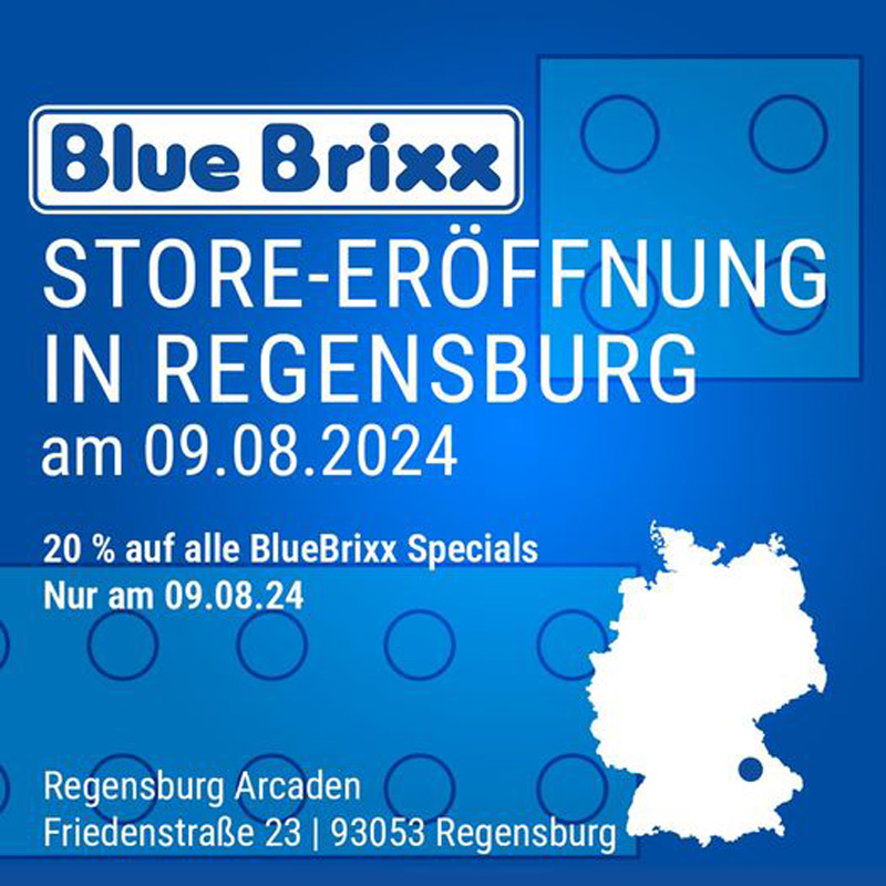 BlueBrixx Store Neueröffnung Regensburg Info