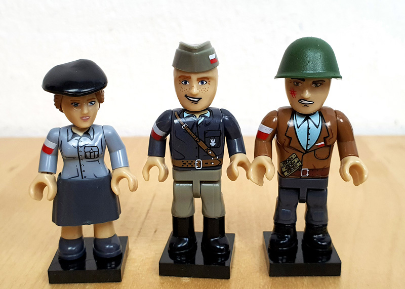 COBI Warsaw Uprising 1944 Battlepack 2057 Figuren gebaut ohne Waffen