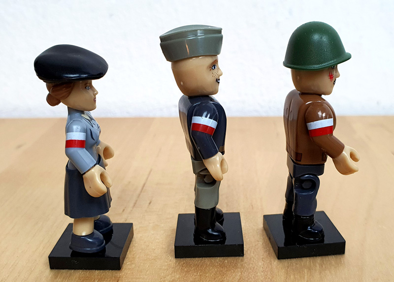 COBI Warsaw Uprising 1944 Battlepack 2057 Figuren gebaut Detail Prints