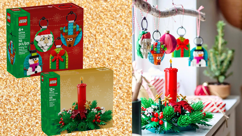 LEGO Weihnachten Christbaumanhänger 40744 Weihnachtsgesteck 40743 Titel