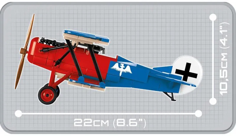 COBI 2978 Fokker D. VII Maße