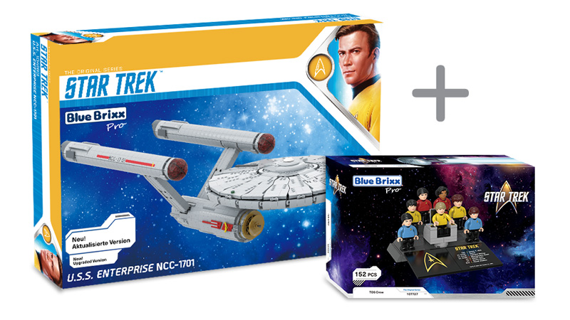 Bluebrixx Star Trek Minifiguren Bundle Enterprise NCC 1701 108327