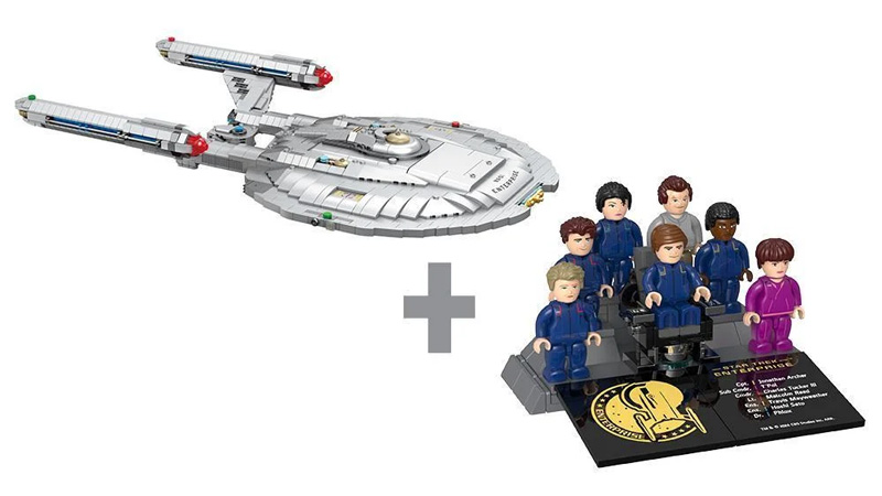 Bluebrixx Star Trek Minifiguren Bundle Enterprise NX-01 108333