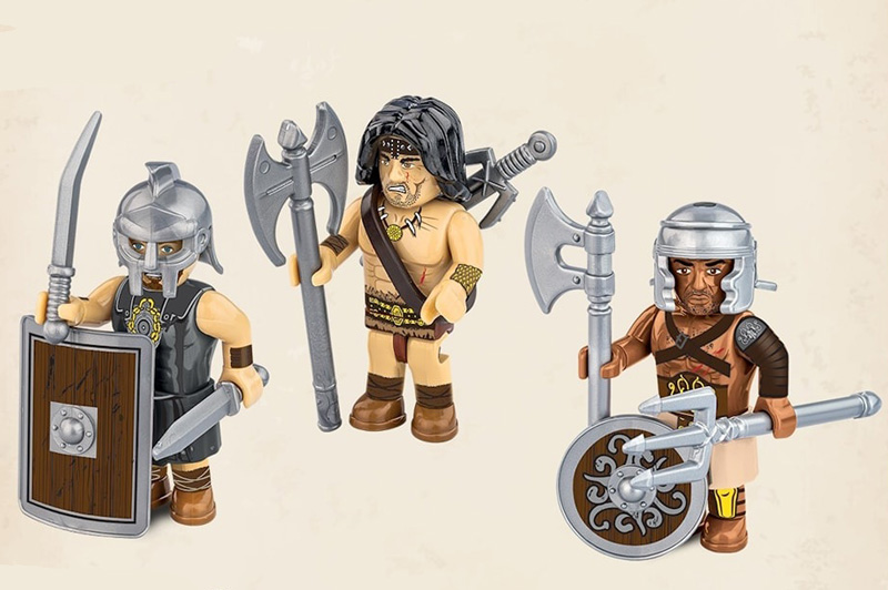 COBI Imperium Romanum 20066 Minifiguren Gladiatoren