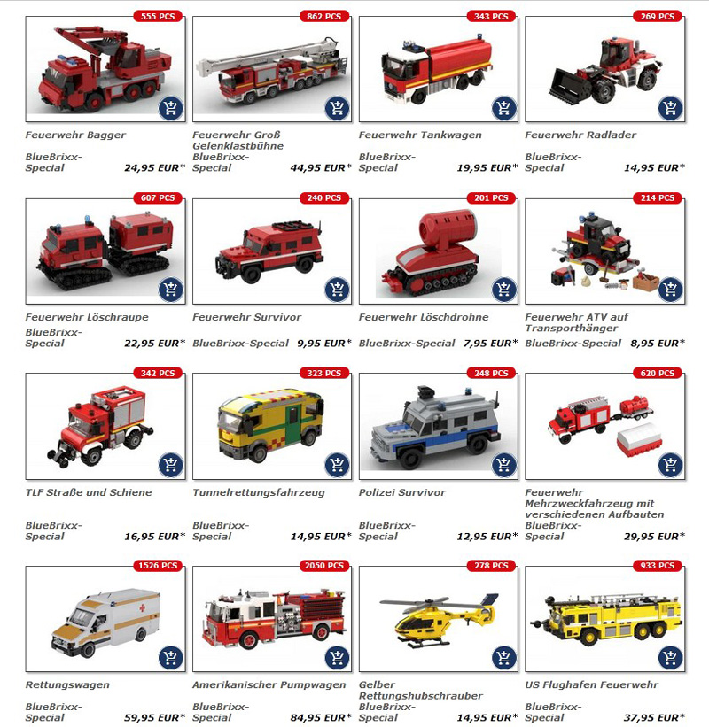 Bluebrixx Feuerwehr Auswahl Onlineshop