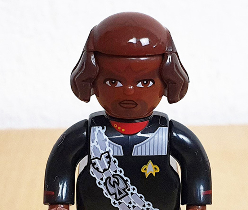 BlueBrixx Star Trek Minifiguren DS9 107724 Worf Haarteil