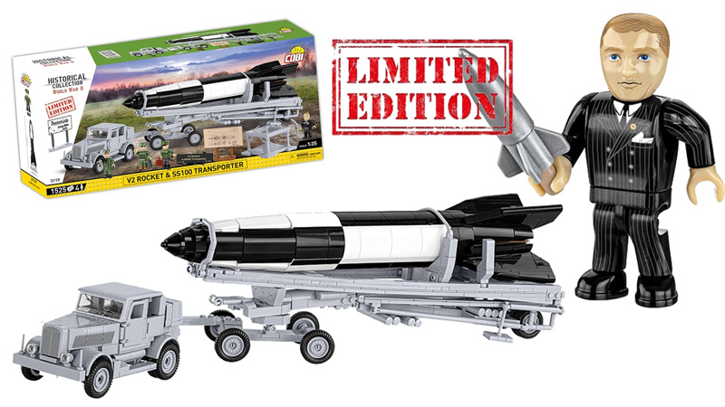 COBI Limited Edition V2 rakete SS100 Transporter 3119 Titel