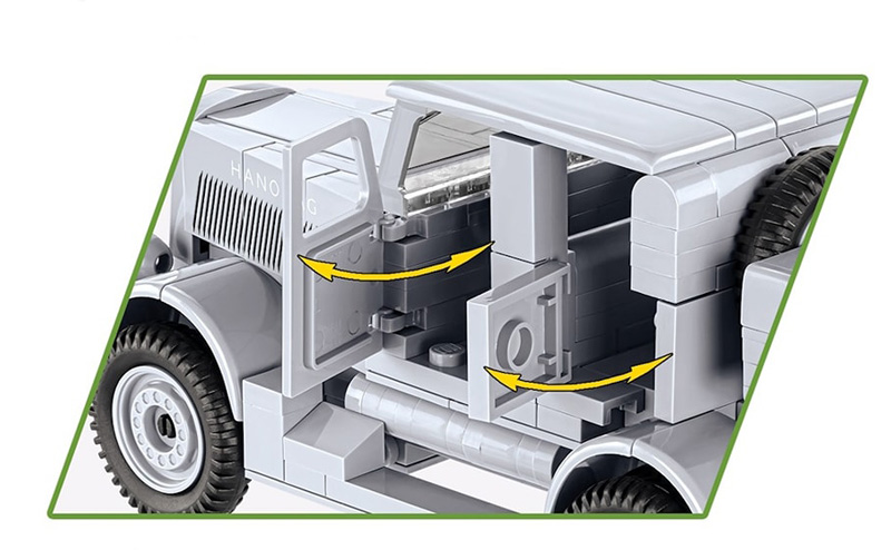 COBI Limited Edition V2 rakete SS100 Transporter 3119 Hanomag Details