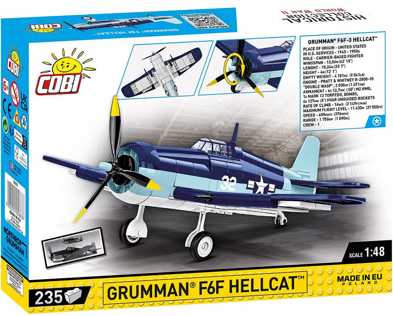 COBI Grumman F6F Hellcat 5883 Box Back