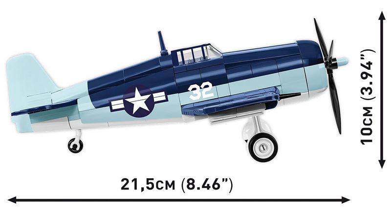 COBI Grumman F6F Hellcat 5883 Set Maße