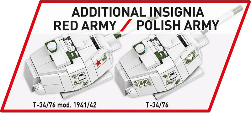 COBI 2595 T-34-76 mod 1941/42 2-in-1