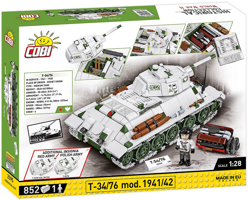 COBI 2595 T-34-76 mod 1941/42 Box Back