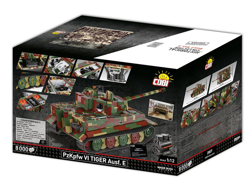 COBI 2807 Panzer VI Tiger Ausf. E 1:12 Box Back