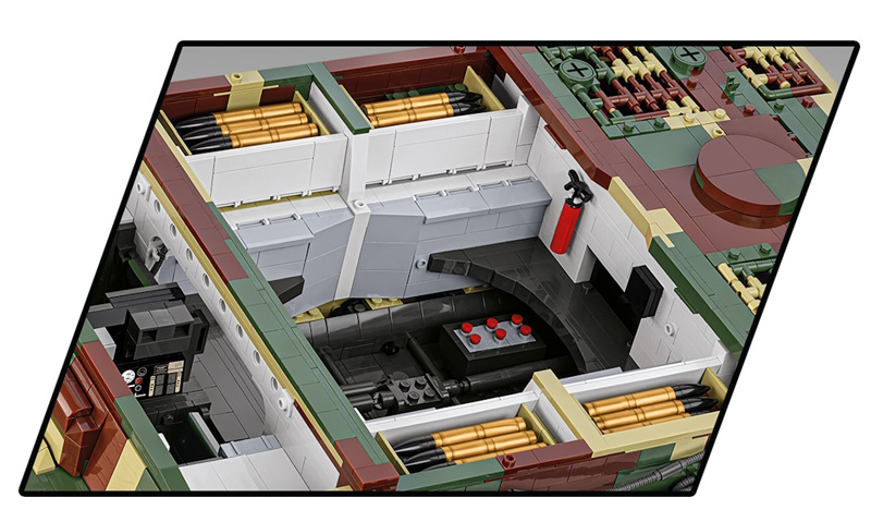 COBI 2807 Panzer VI Tiger Ausf. E 1:12 Innenleben