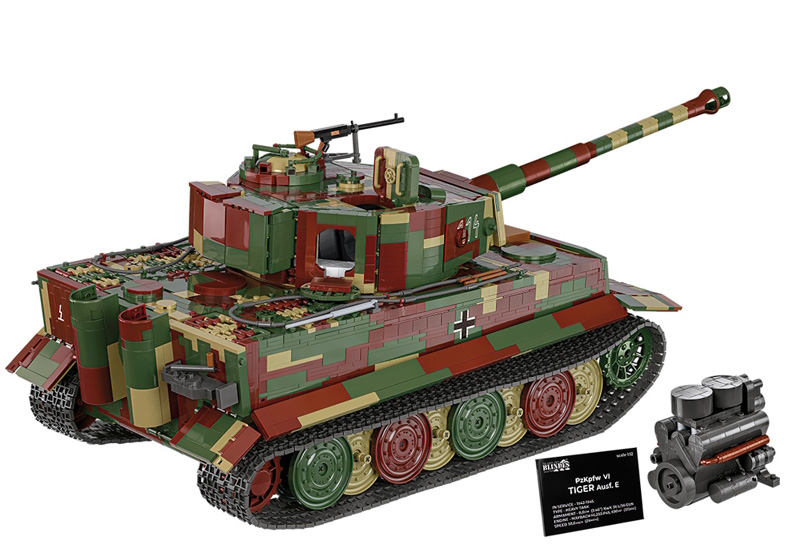 COBI 2807 Panzer VI Tiger Ausf. E 1:12 Set Rückseite