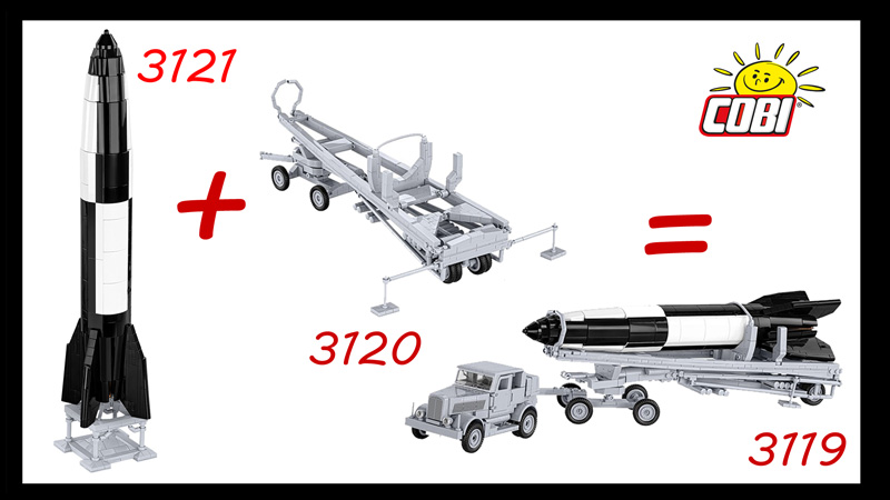 COBI V2 Rakete Vergleich 3119 3120 3121 Titel