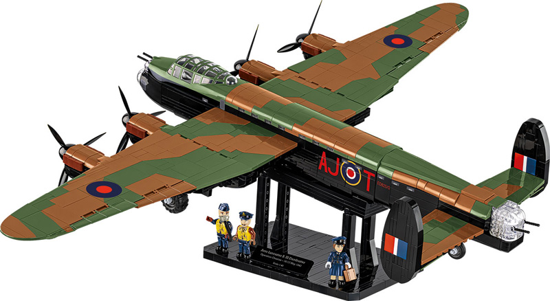 COBI 5758 Avro Lancaster Dambuster Executive Edition Set auf Sockel