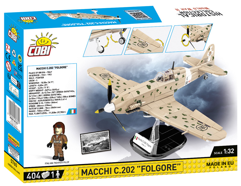 COBI 5760 Macchi C.202 Folgore Box Back