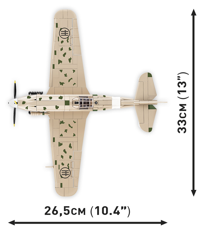 COBI 5760 Macchi C.202 Folgore Maße