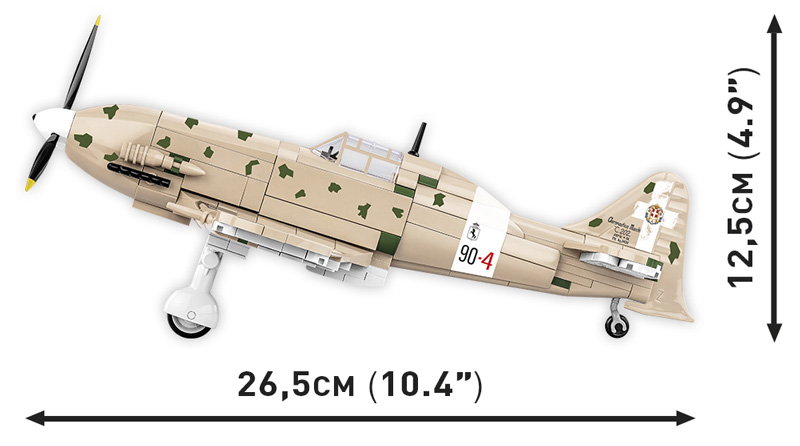 COBI 5760 Macchi C.202 Folgore Maße