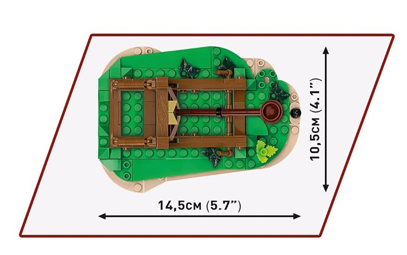 COBI Imperium Romanum Roman Onager 20068 Maße und Draufsicht