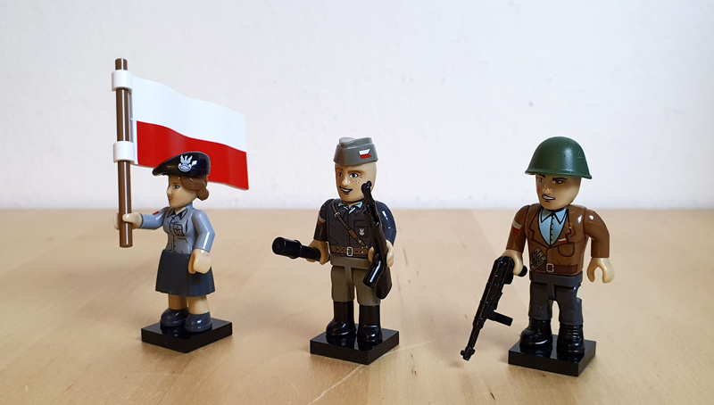 COBI Warsaw Uprising 1944 Battlepack 2057 Figuren gebaut