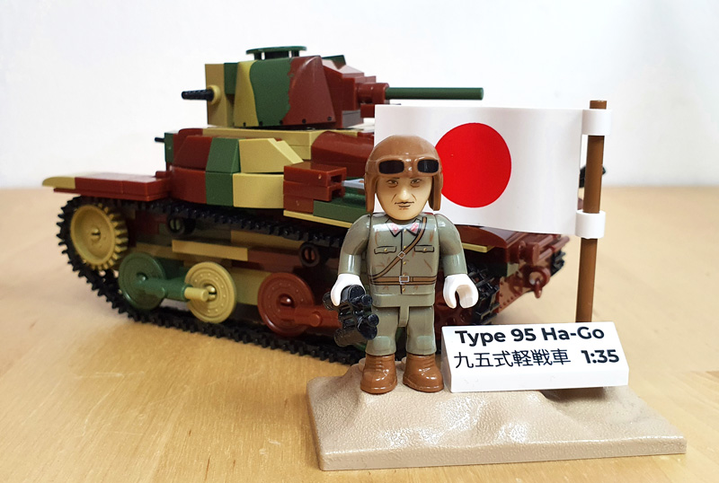 COBI 3115 Type 95 Ha GO Panzer und Minifigur