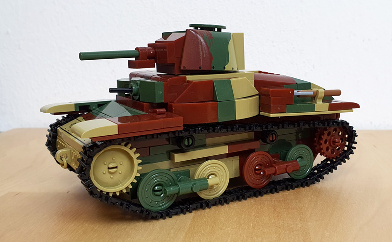 COBI 3115 Type 95 Ha Go gebaut Panzer schräge Ansicht