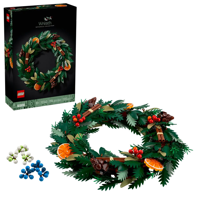 LEGO Weihnachtskranz 10340 Box und Set