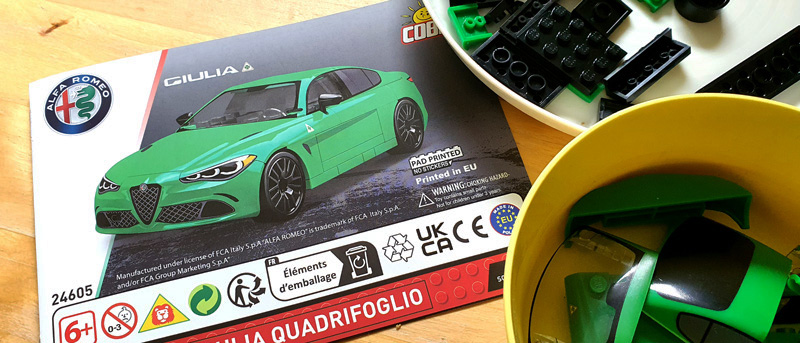 COBI 24605 Alfa Romeo Giulia Quadrifoglio Aufbau