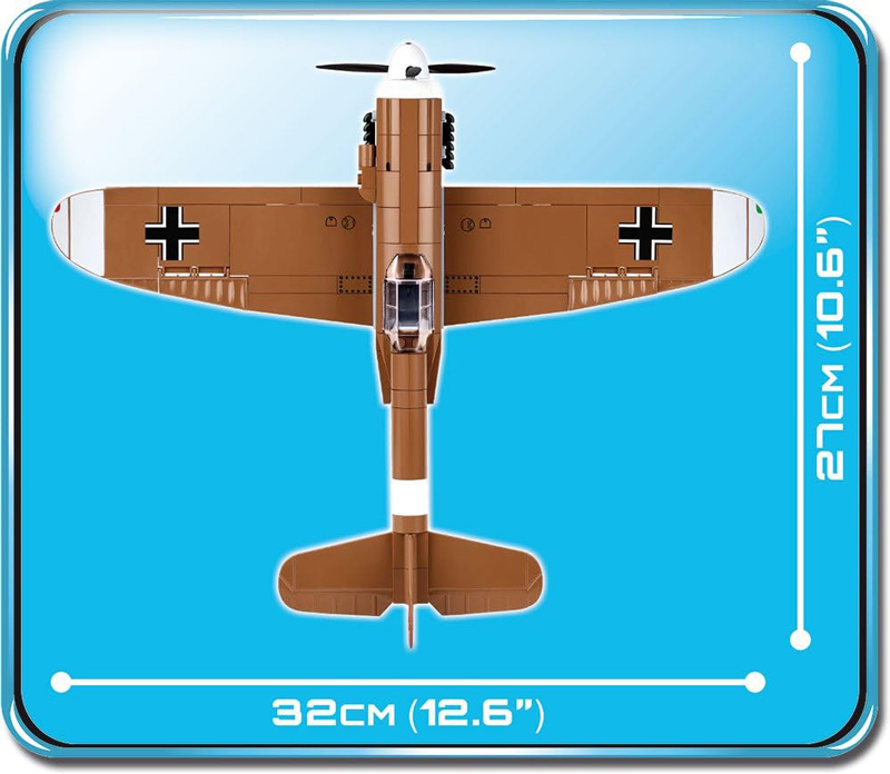 COBI 5526 Messerschmitt BF-109 F-4 Trop Maße