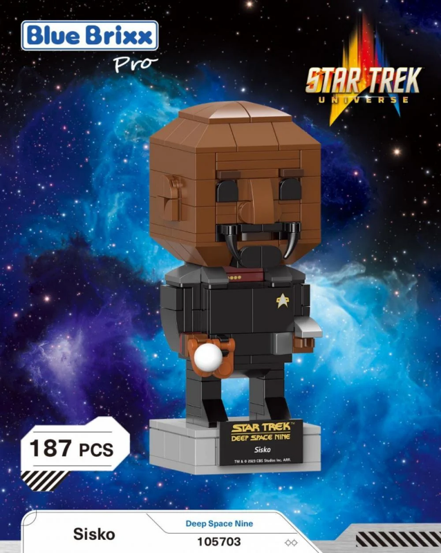 BlueBrixx Star Trek Brick Buddies Sisko 105704 Box