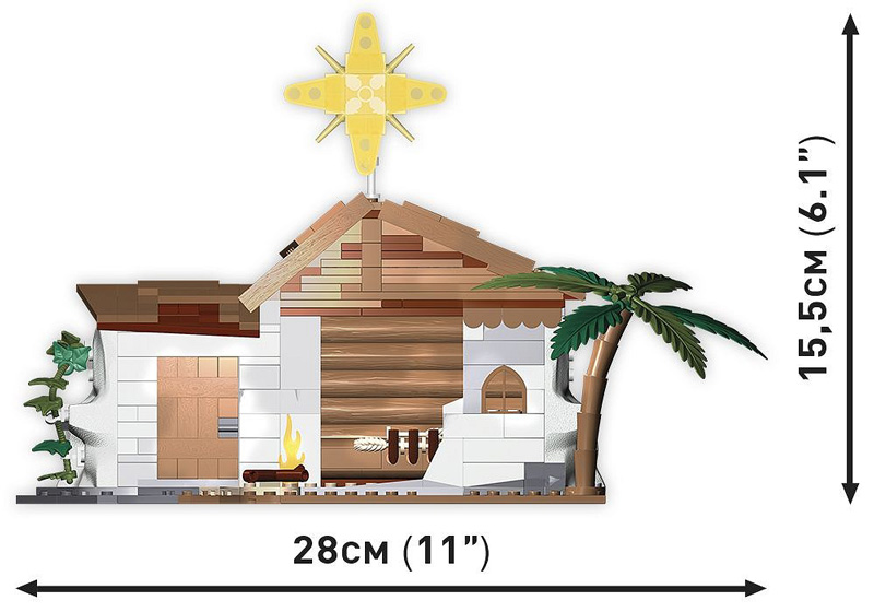 COBI Nativity Scene 20006 Maße