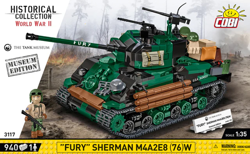 COBI Fury Sherman M4A2E8 (76) W 3117 Box Front