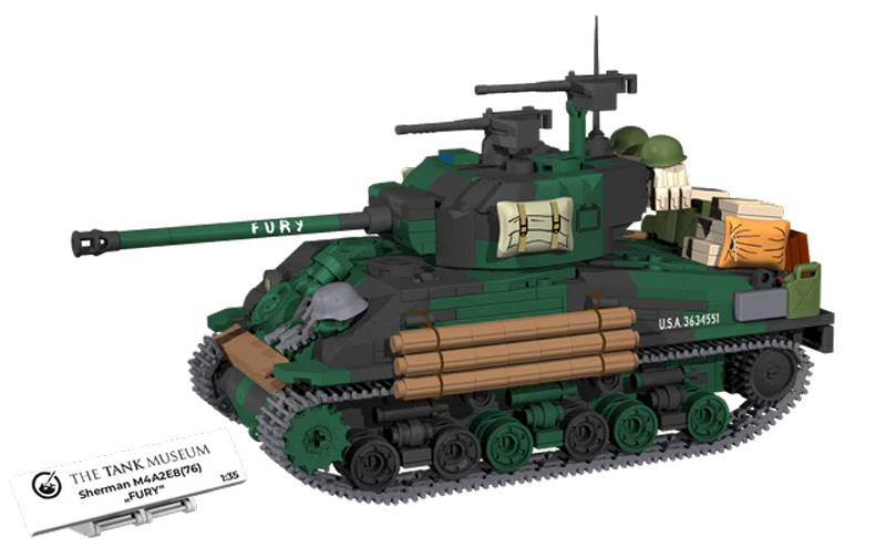 COBI Fury Sherman M4A2E8 (76) W 3117 Set Front