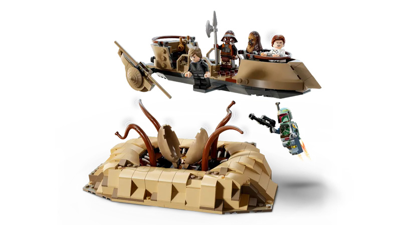 LEGO Star Wars 75396 Wüsten Skiff und Sarlacc Grube