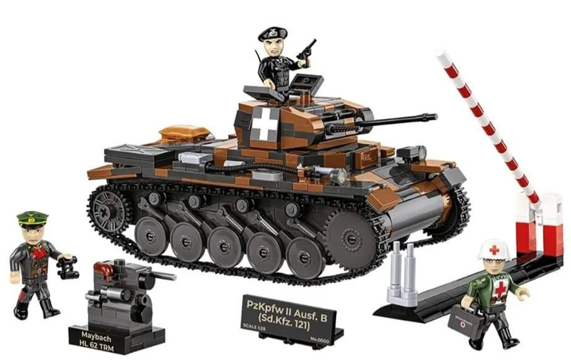 COBI 2596 Panzer II Ausf B Sd. Kfz 121 Limited Edition Set