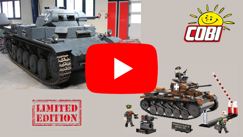 COBI 2596 Panzer II Ausf B Sd. Kfz 121 Limited Edition als Video schauen