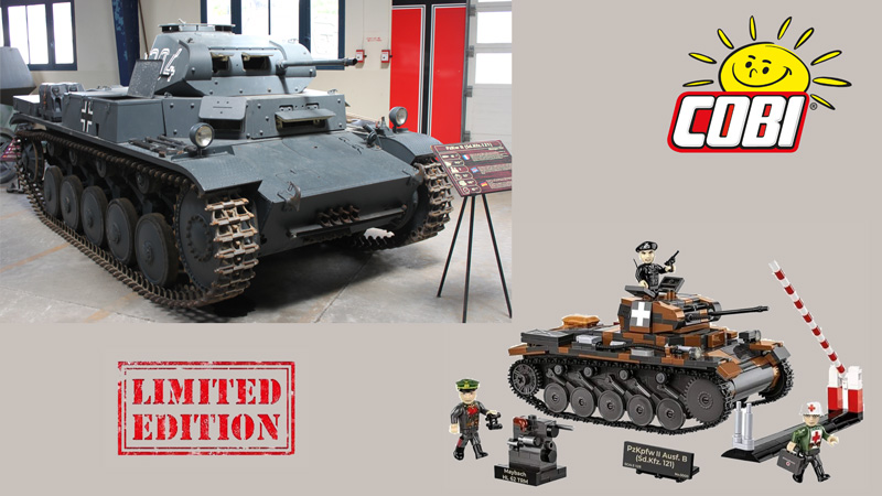 COBI 2596 Panzer II Ausf B Sd. Kfz 121 Limited Edition Titel