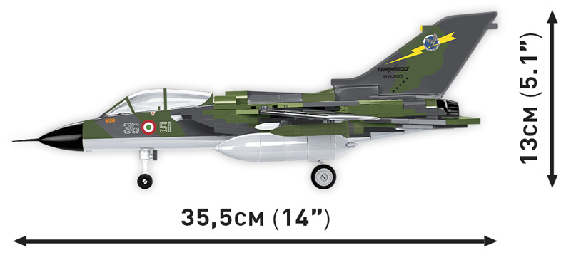 COBI 5894 Panavia Tornado IDS Seite Maße