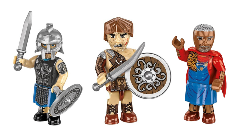 COBI 20070 Gladiator School Minifiguren Collage