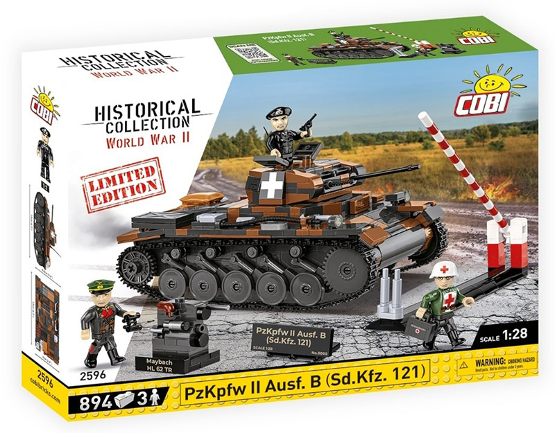 COBI 2596 Panzer II Ausf B Sd. Kfz 121 Limited Edition Box