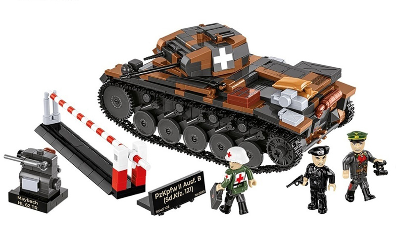 COBI 2596 Panzer II Ausf B Sd. Kfz 121 Limited Edition Set Rückseite