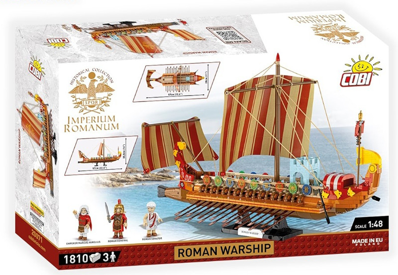 COBI Imperium Romanum Roman Warship Box Back 20071