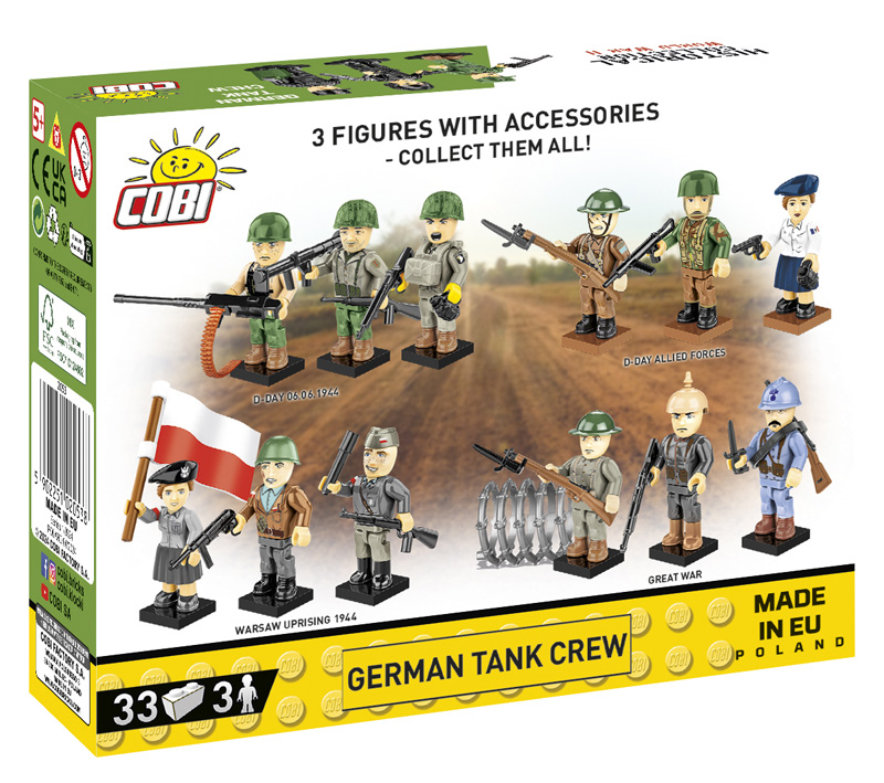 COBI Minifiguren Set German Tank Crew 2053 Box