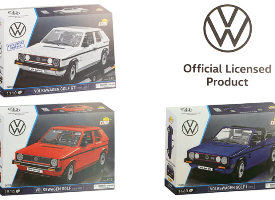 COBI Volkswagen Golf:  Setbilder zu allen drei 1:12 Modellen