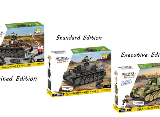 COBI Panzerkampfwagen II in den Versionen 2596, 2597 und 2598: Vergleich