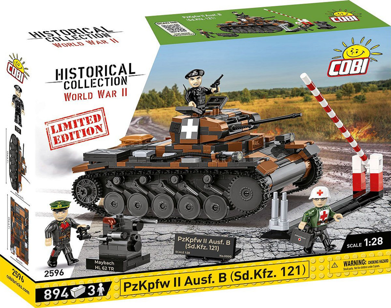 COBI 2596 Panzer II Ausf B Sd. Kfz 121 Limited Edition Box